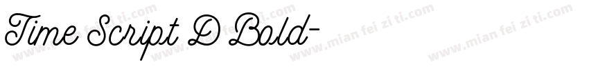 Time Script D Bold字体转换